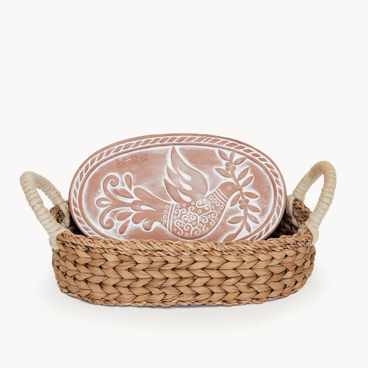 Bread Warmer & Basket - Bird Oval-0