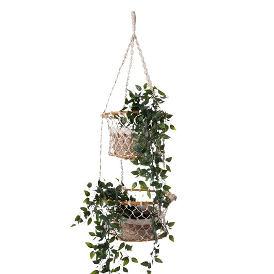 Jhuri Double Hanging Basket-0