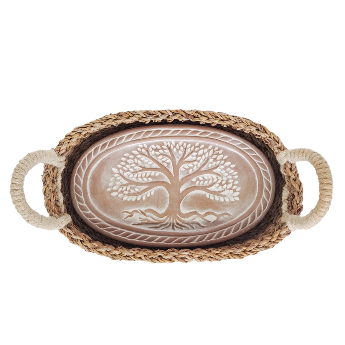 Bread Warmer & Basket - Tree of Life Oval-3