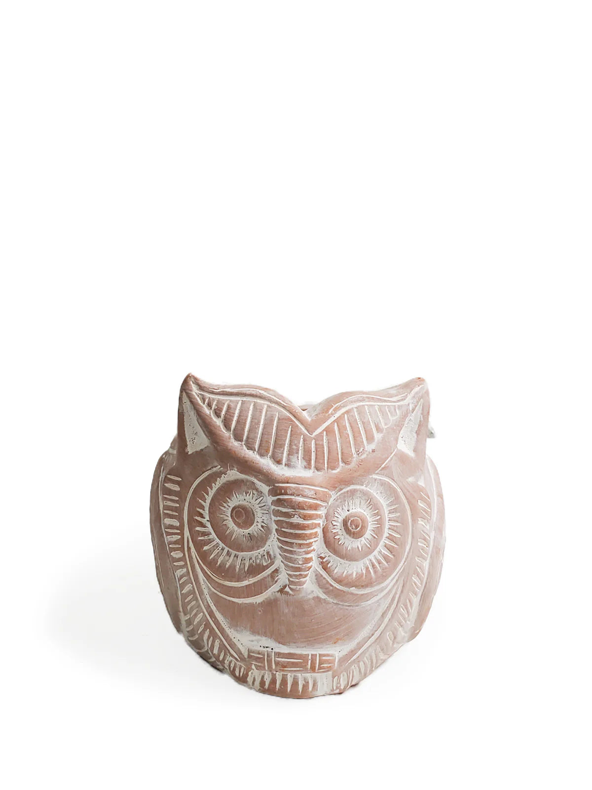 Terracotta Pot - Horned Owl - Home Decor