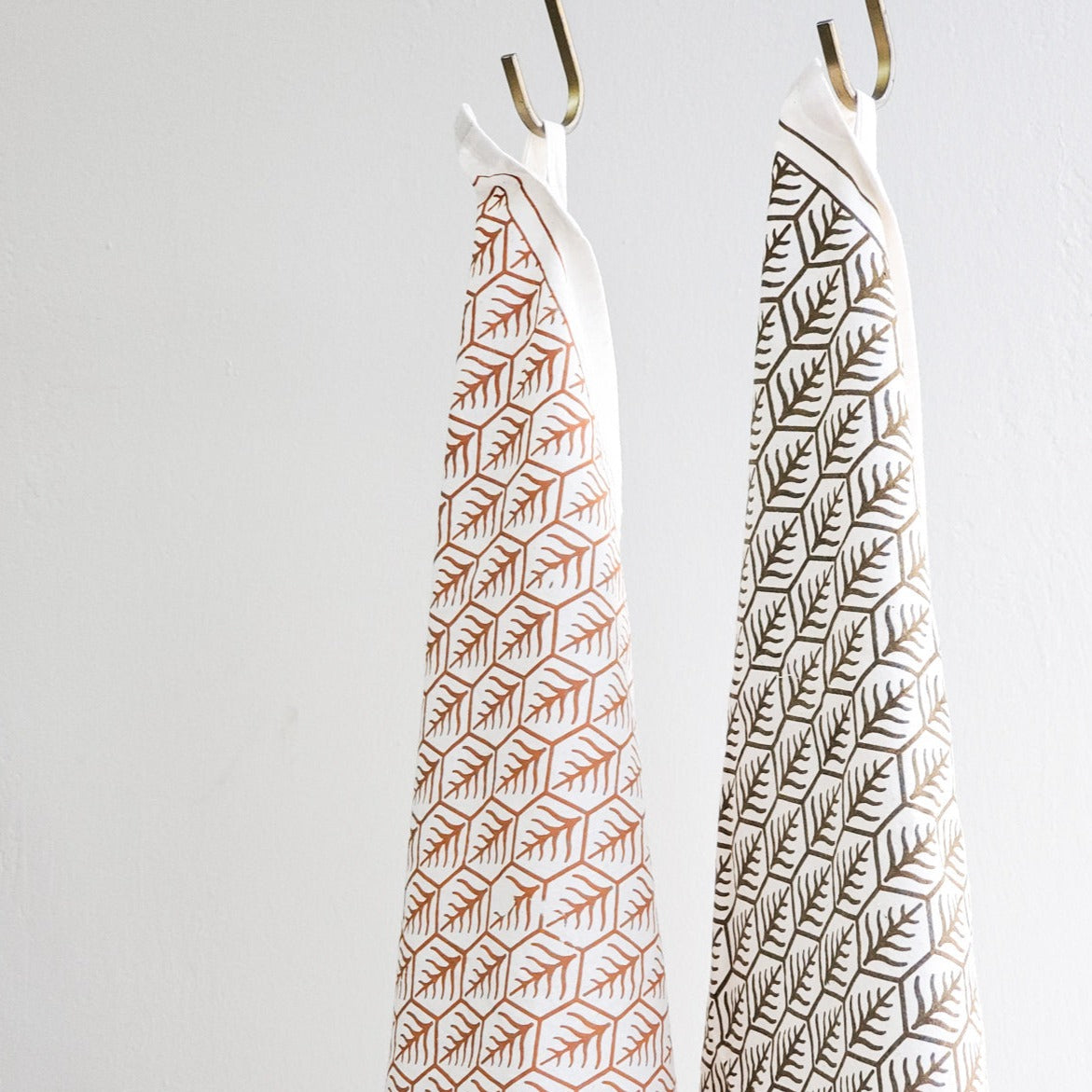 Hand Screen Printed Tea Towel - Set of 2-3