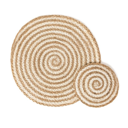 Kata Spiral Coaster Trivet - Natural (Set of 4)-2