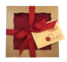 Hot Cherry Square Pillow in Plush Red Ultra-Suede-0