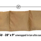 Triple Square Cherry Stone Pillow in Tan Ultra-Suede-1