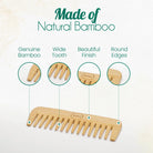 All-Natural Bamboo Hair Comb-2