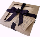 Triple Square Cherry Stone Pillow in Tan Ultra-Suede-2