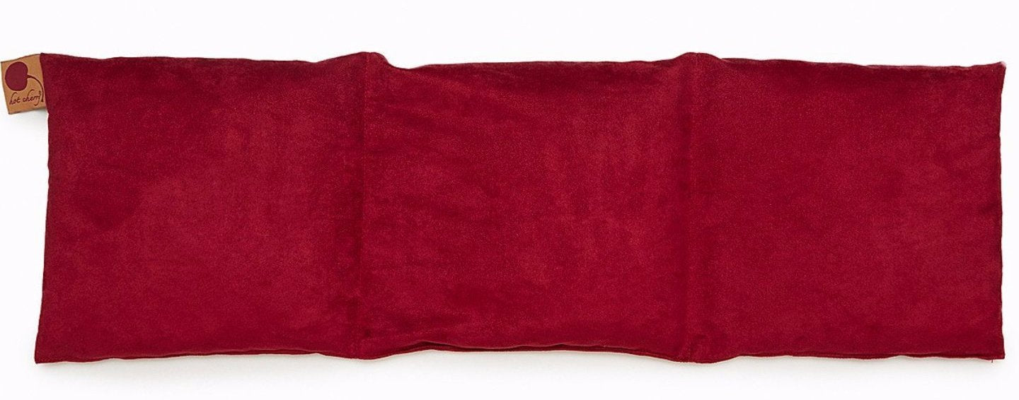 Hot Cherry Triple Square Pillow in Plush Red Ultra-Suede-1