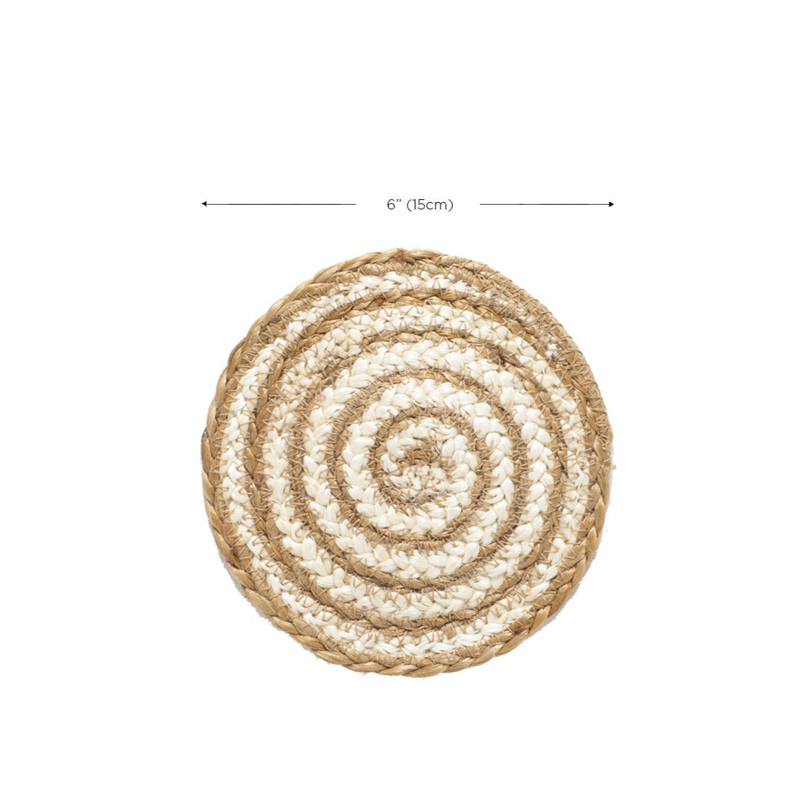 Kata Spiral Coaster Trivet - Natural (Set of 4)-4