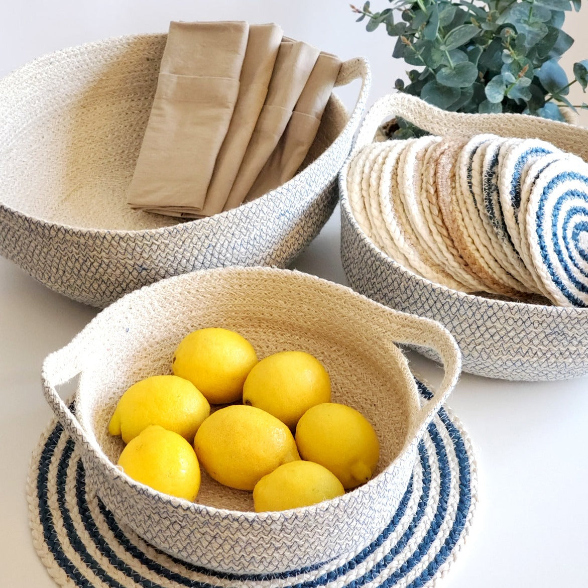 Amari Fruit Bowl - Blue-1