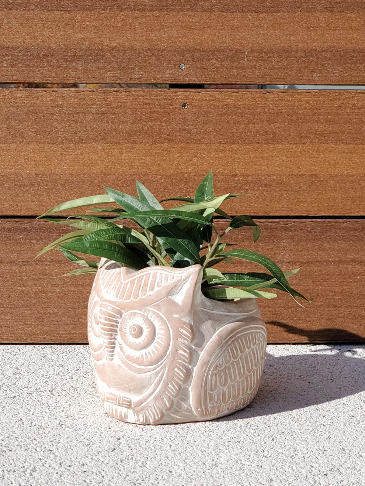 Terracotta Pot - Horned Owl - Home Decor