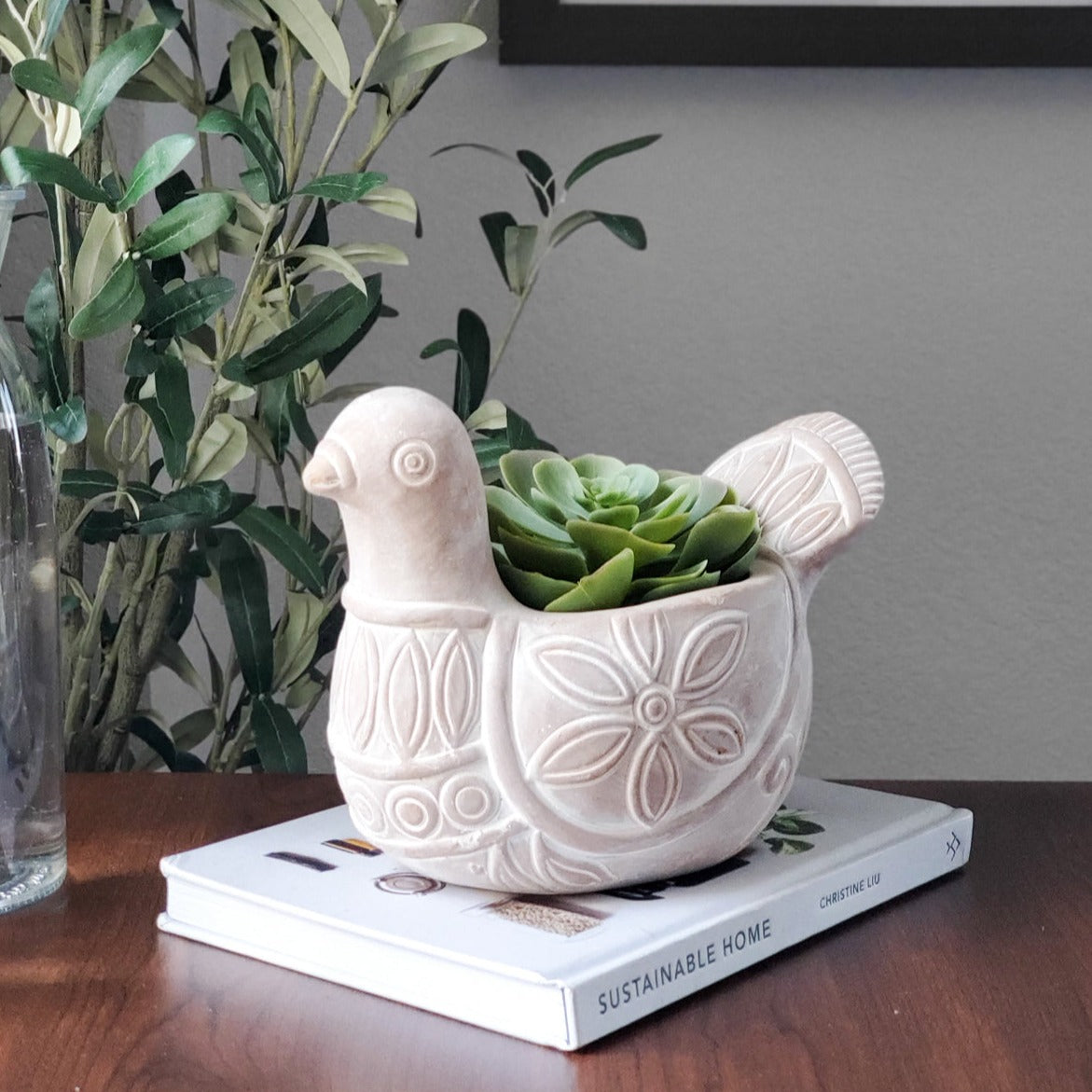 Terracotta Pot - Spotted Dove-1