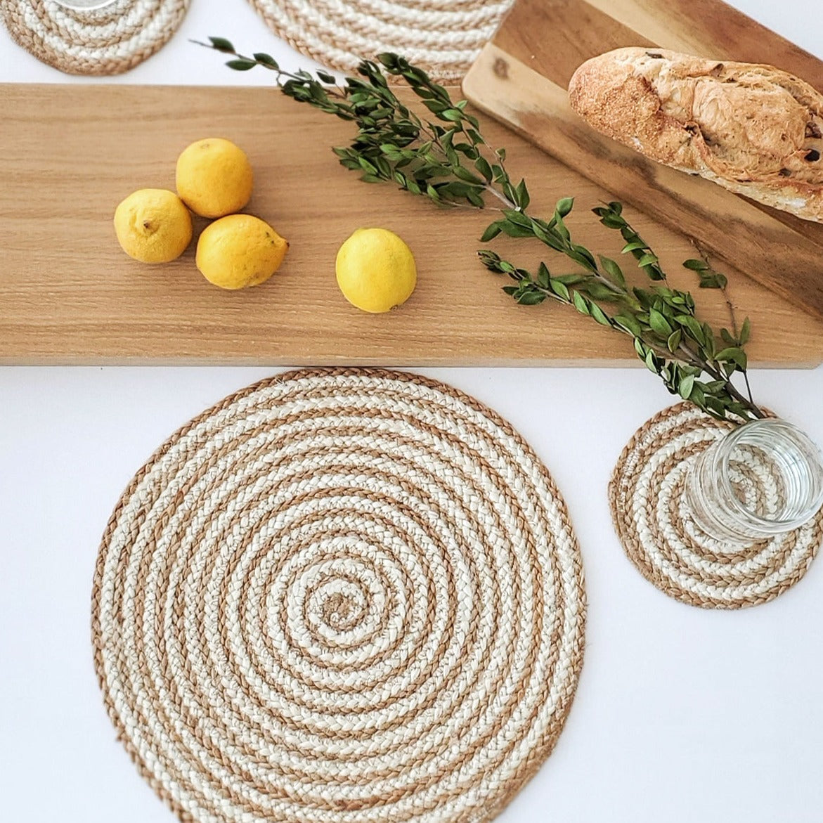 Kata Spiral Placemat - Natural (Set of 4)-2