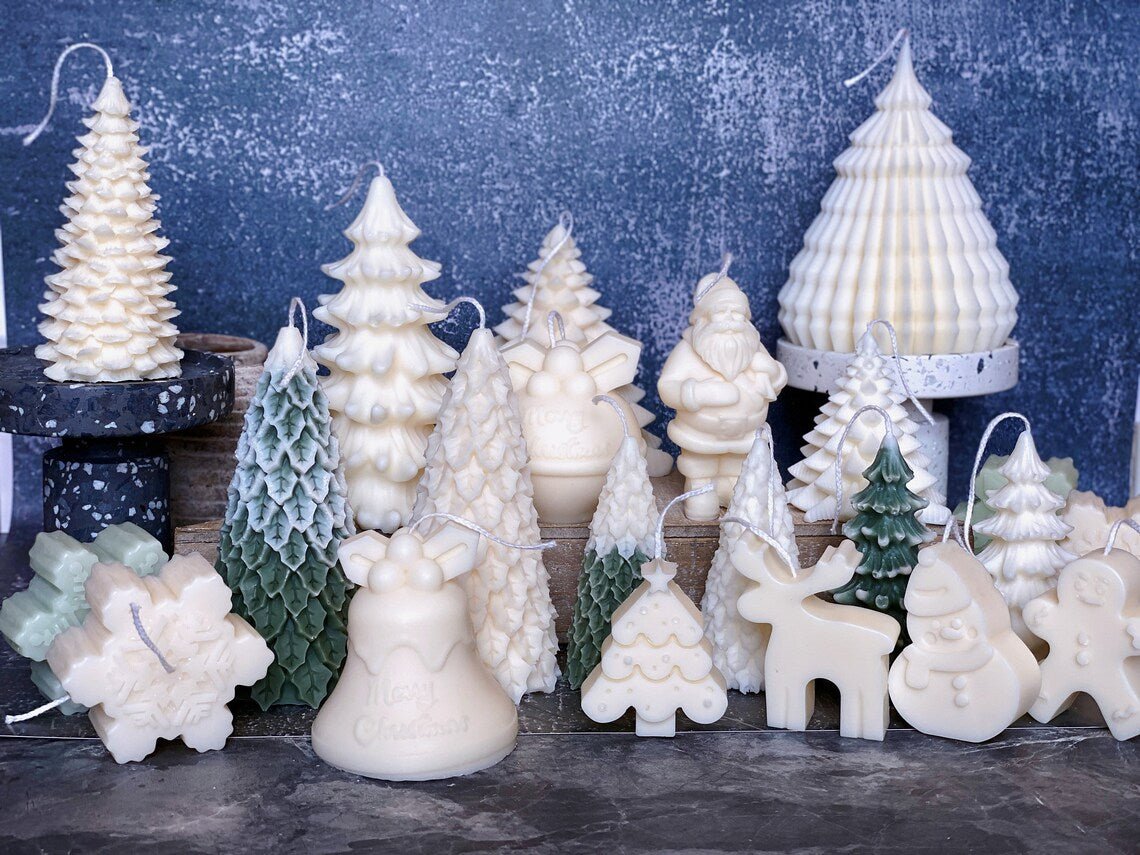 Christmas Tree Candles | Pine Trees | Holiday Decor