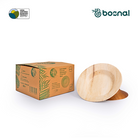 Bosnal - Palm Leaf Biodegradable Bowls, 9.5 inch Round Soup Bowl, 25 Pcs-0